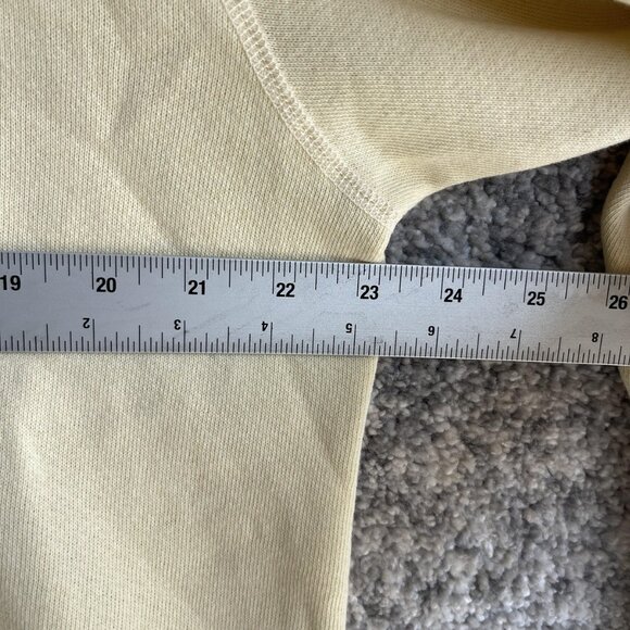 John Elliott Hoodie Mens 4XL Light Yellow Vintage Fleece Pullover Made USA New - Picture 3 of 8